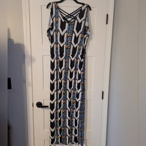 Aztec Print Maxi Dress